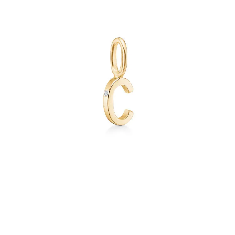 My C 18K Gold Pendant w. Diamond
