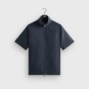 Nature-friendly Kith Colton Zip Up Shirt - Nocturnal Plush
