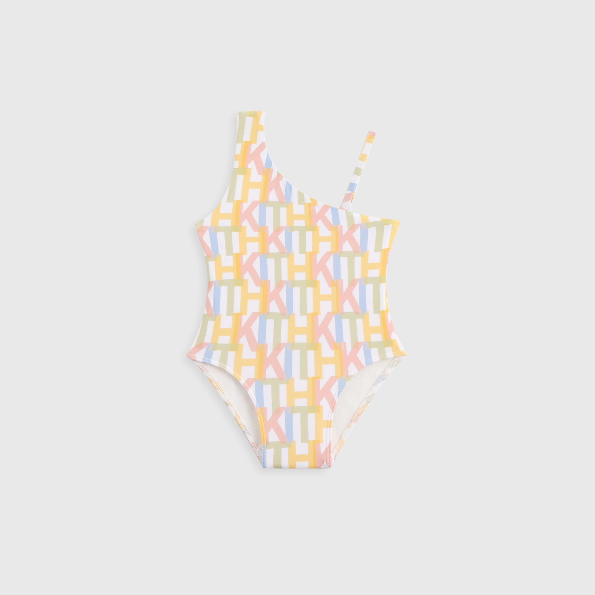 Contemporary Kith Baby Monogram Gemma One-Piece Swimsuit - Silk Natural