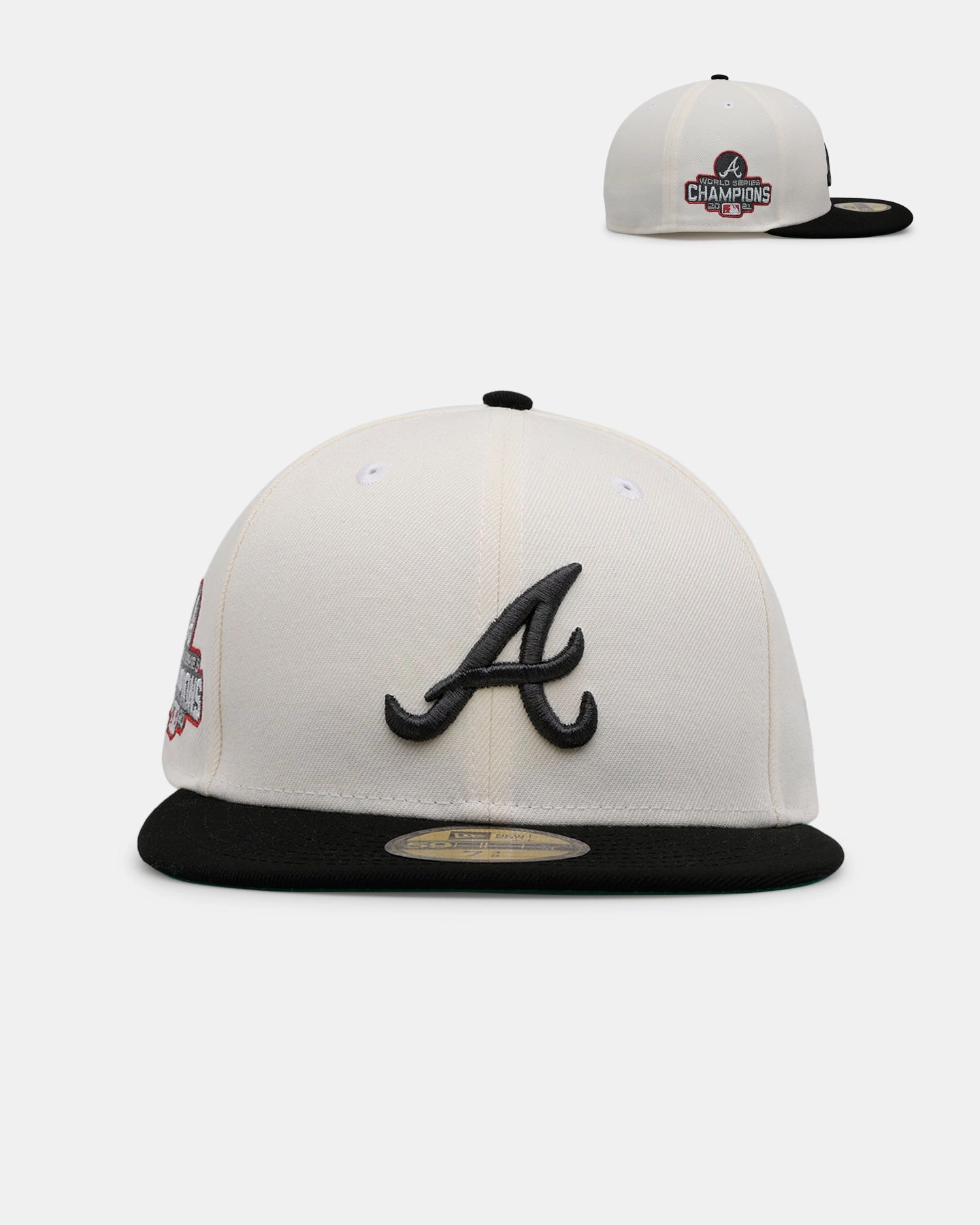 New Era Atlanta Braves 'Chrome Black Metallic' 59FIFTY Fitted Chrome/Black