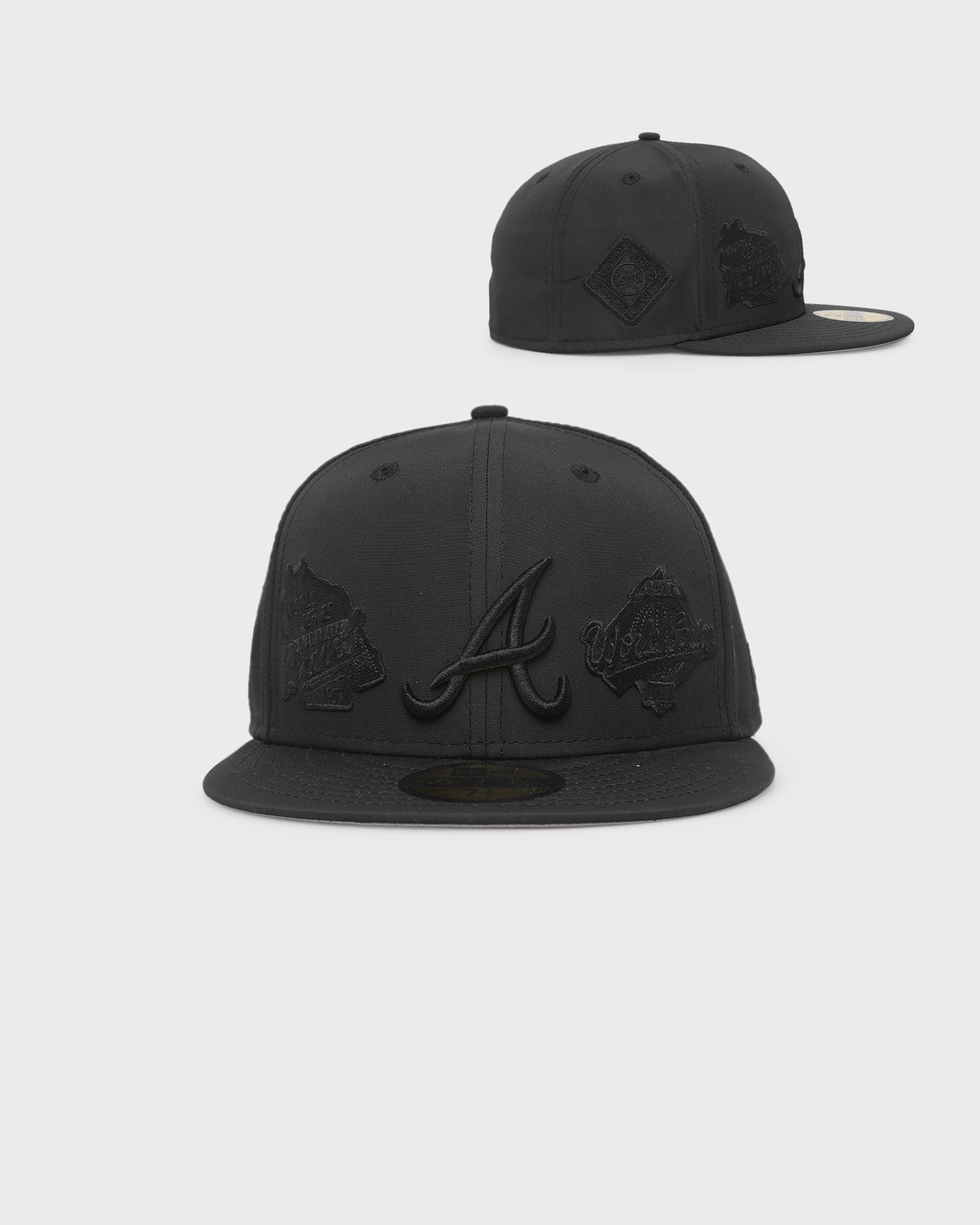 New Era Atlanta Braves 'Triple Black Multi Logo Prolight' World Series 59FIFTY Fitted Black/Black