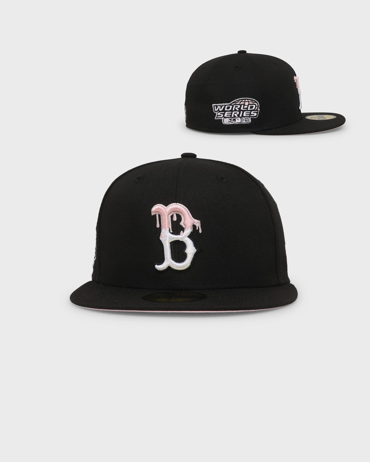 New Era Boston Red Sox 'Pink Drip' 59FIFTY Fitted Black