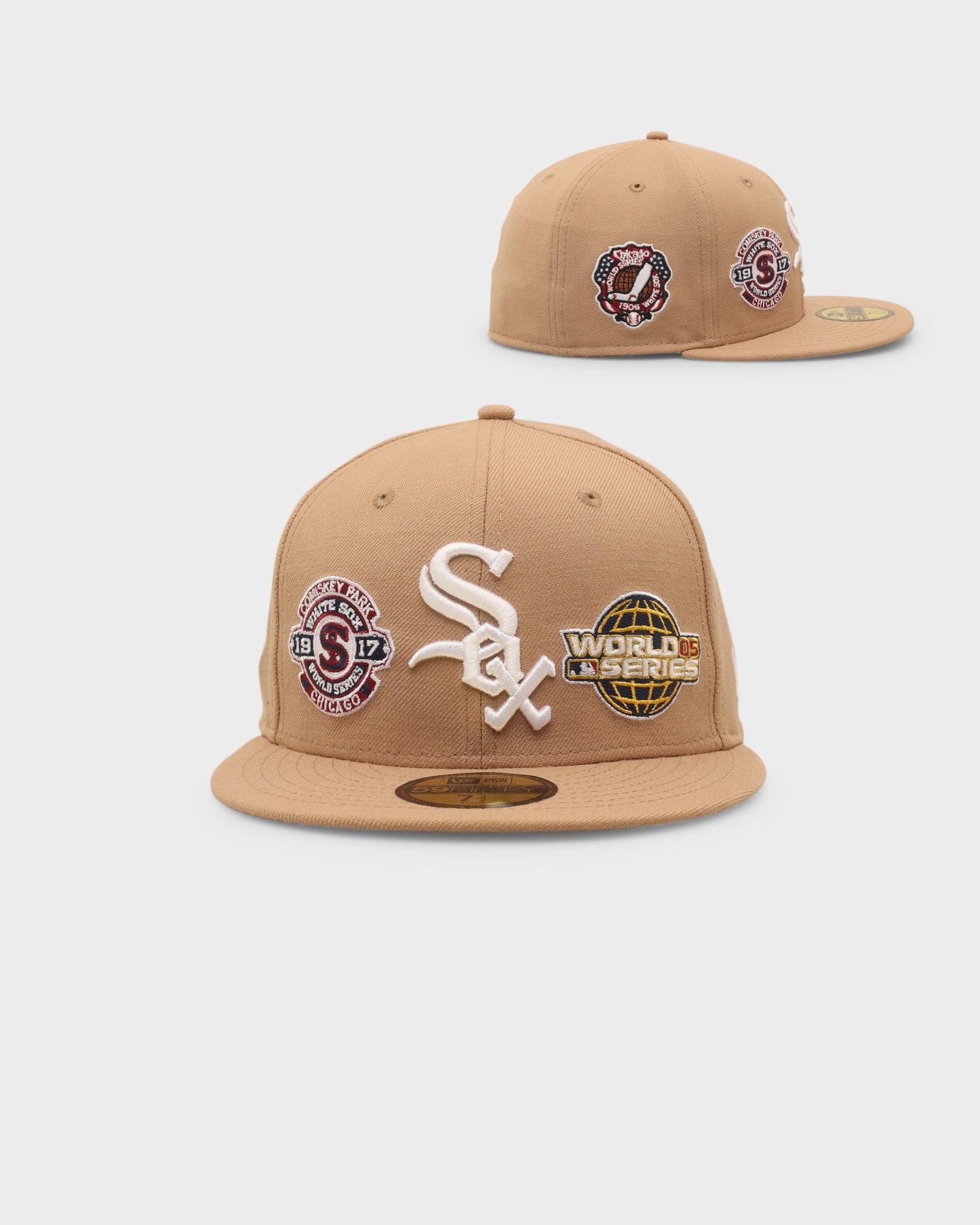 New Era Chicago White Sox 'World Series Multi Logo' 59FIFTY Fitted Tumbleweed