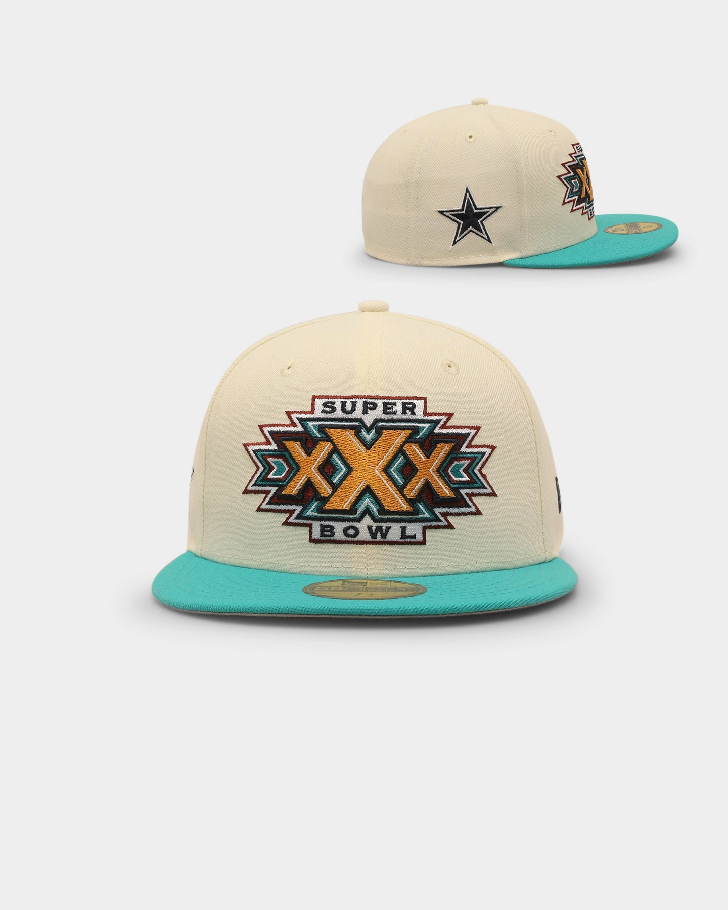 New Era Dallas Cowboys '1996 Super Bowl' 59FIFTY Fitted Chrome White