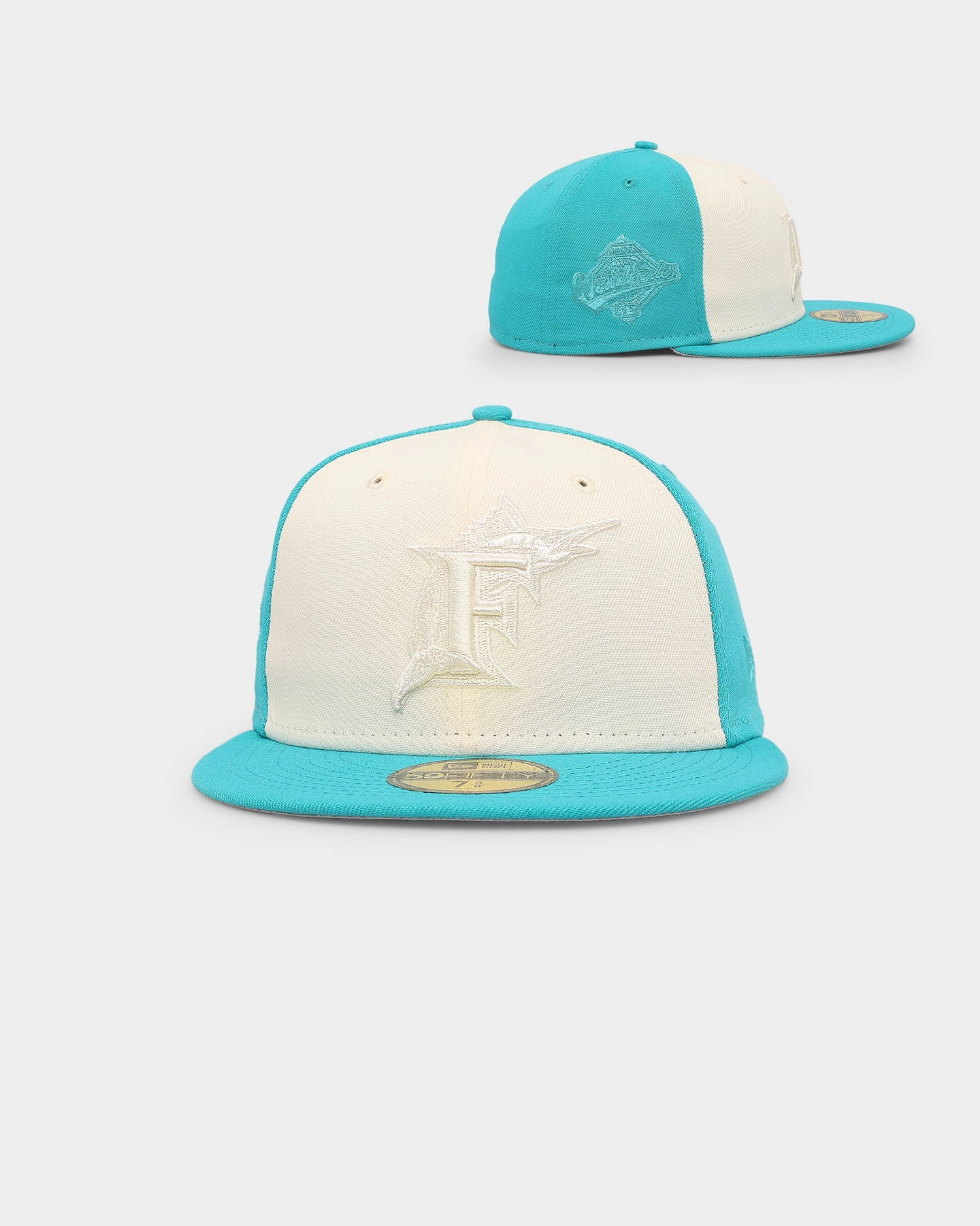 New Era Florida Marlins 'Tonal Two-Tone' 59FIFTY Fitted Light Beige