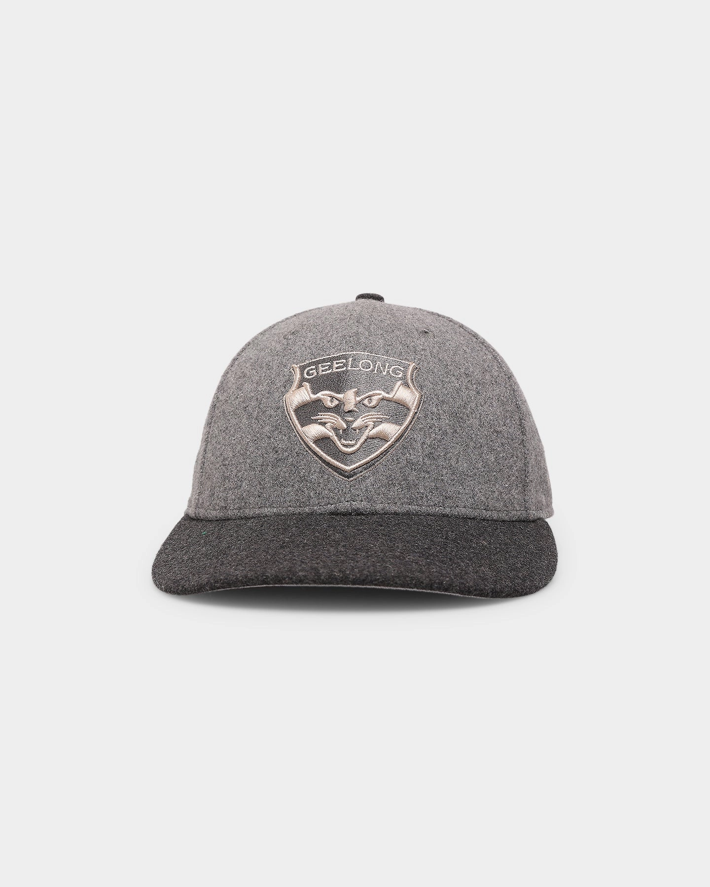 New Era Geelong Cats 'Melton Wool Cap' Afl '22 59Fifty Low Profile Fitted Dark Grey