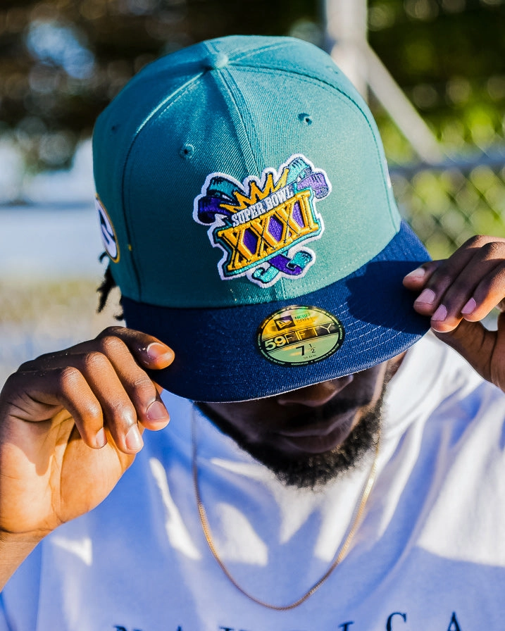 New Era Green Bay Packers '1997 Super Bowl' 59FIFTY Fitted Dark Green