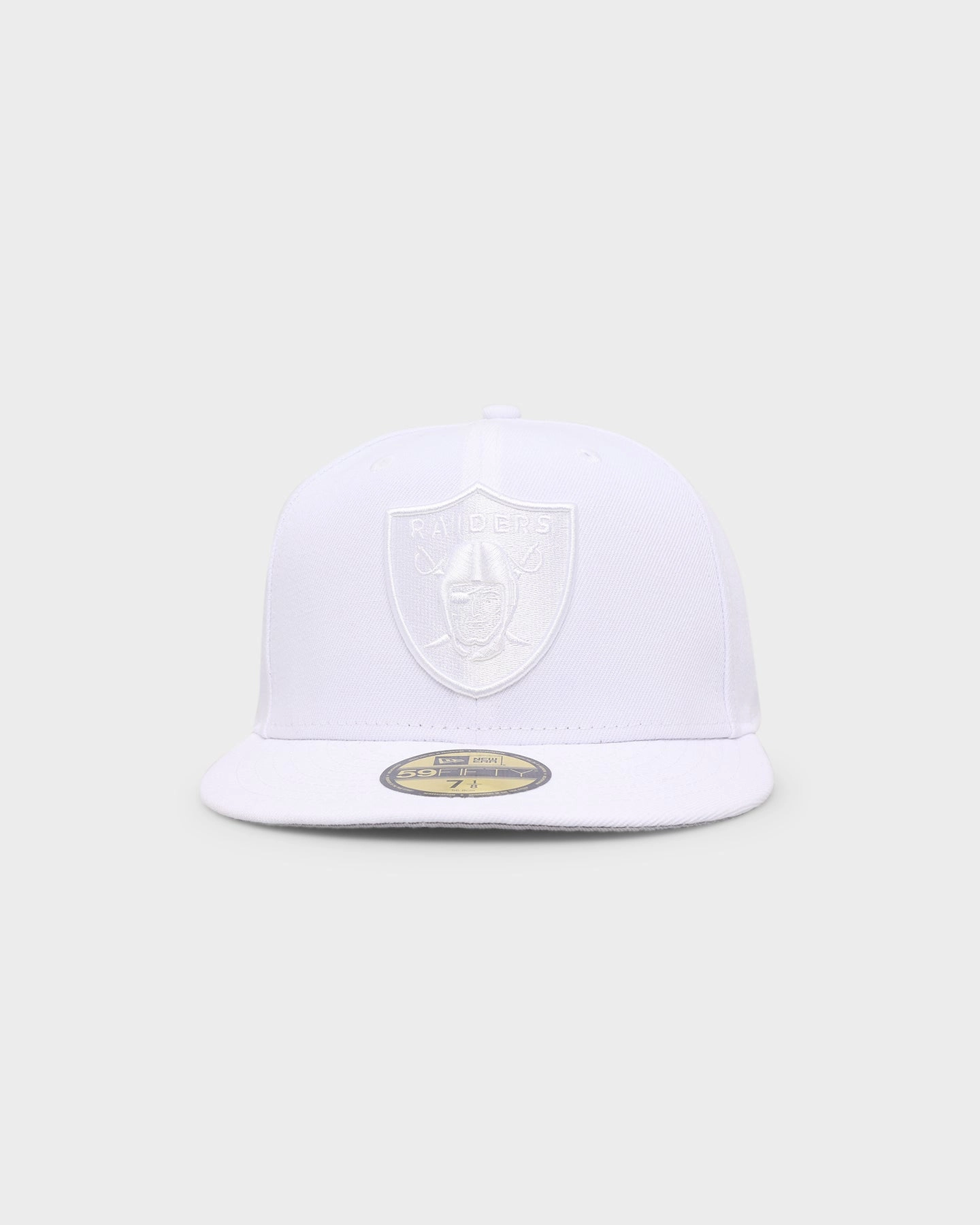 New Era Las Vegas Raiders 'White On White' 59FIFTY Fitted White/White