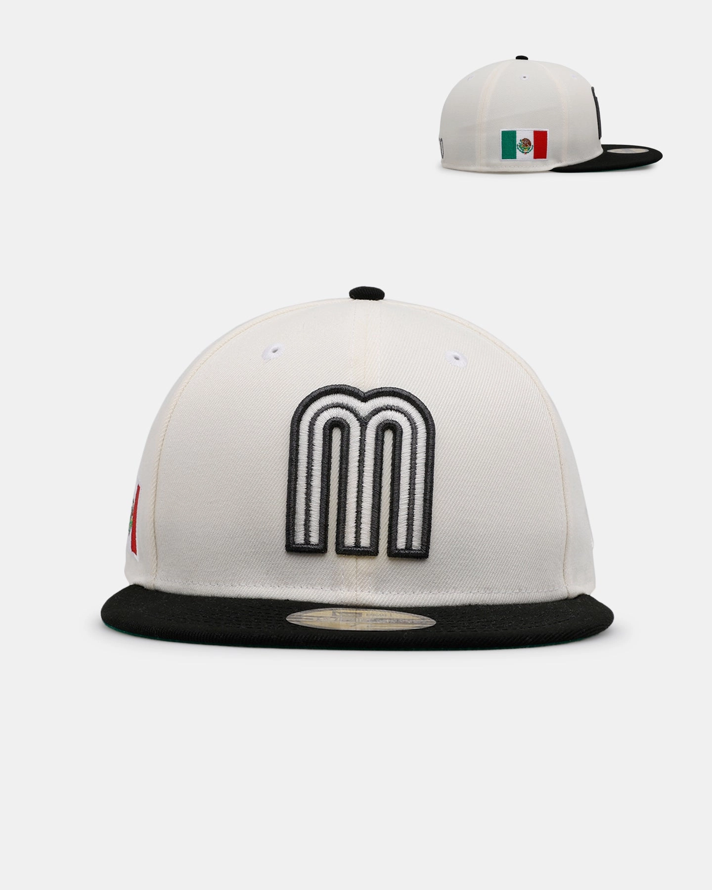 New Era Mexico National Baseball Team 'Chrome Black Metallic' 59FIFTY Fitted Chrome/Black