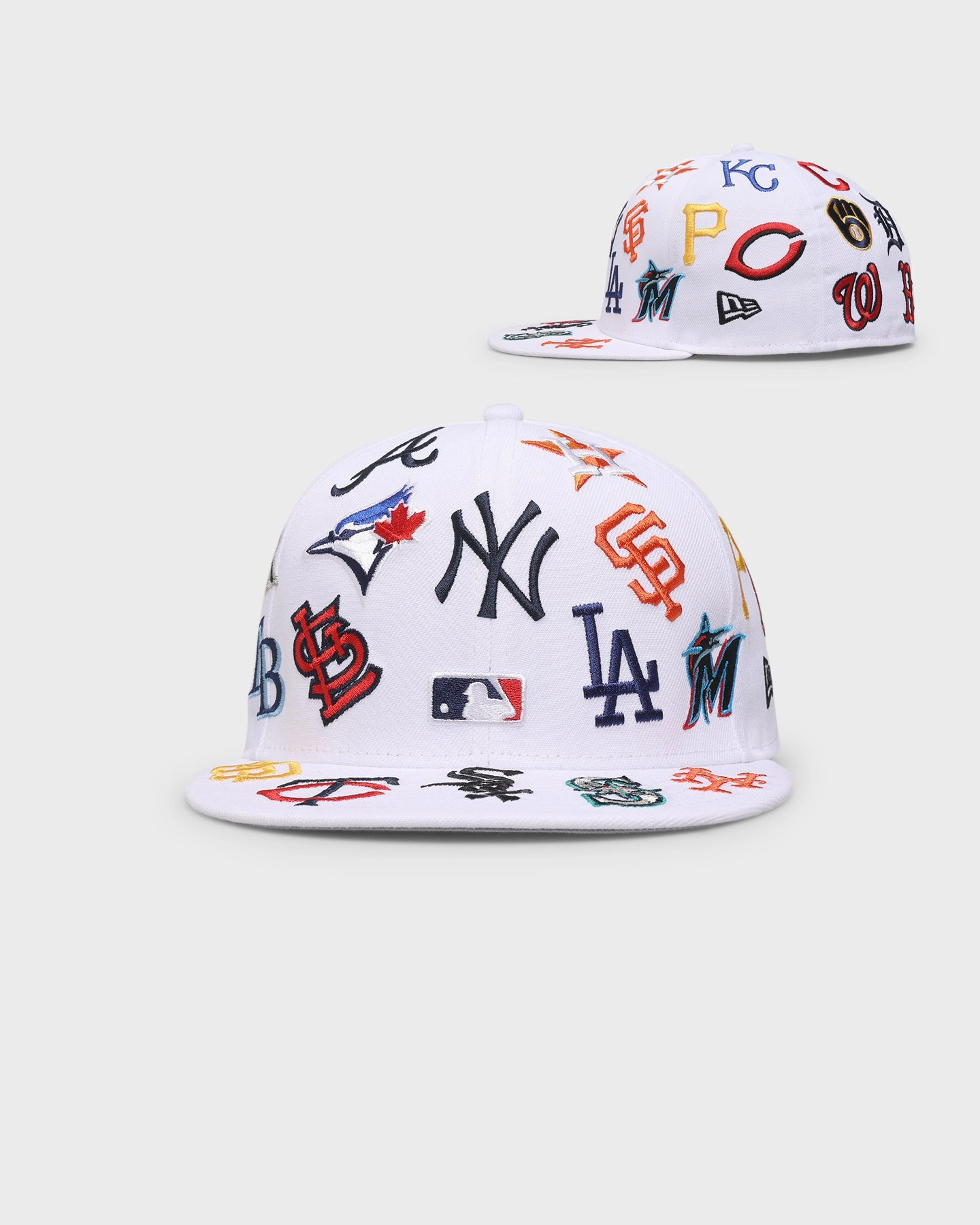 New Era MLB 'Team All Over' 59FIFTY Fitted White