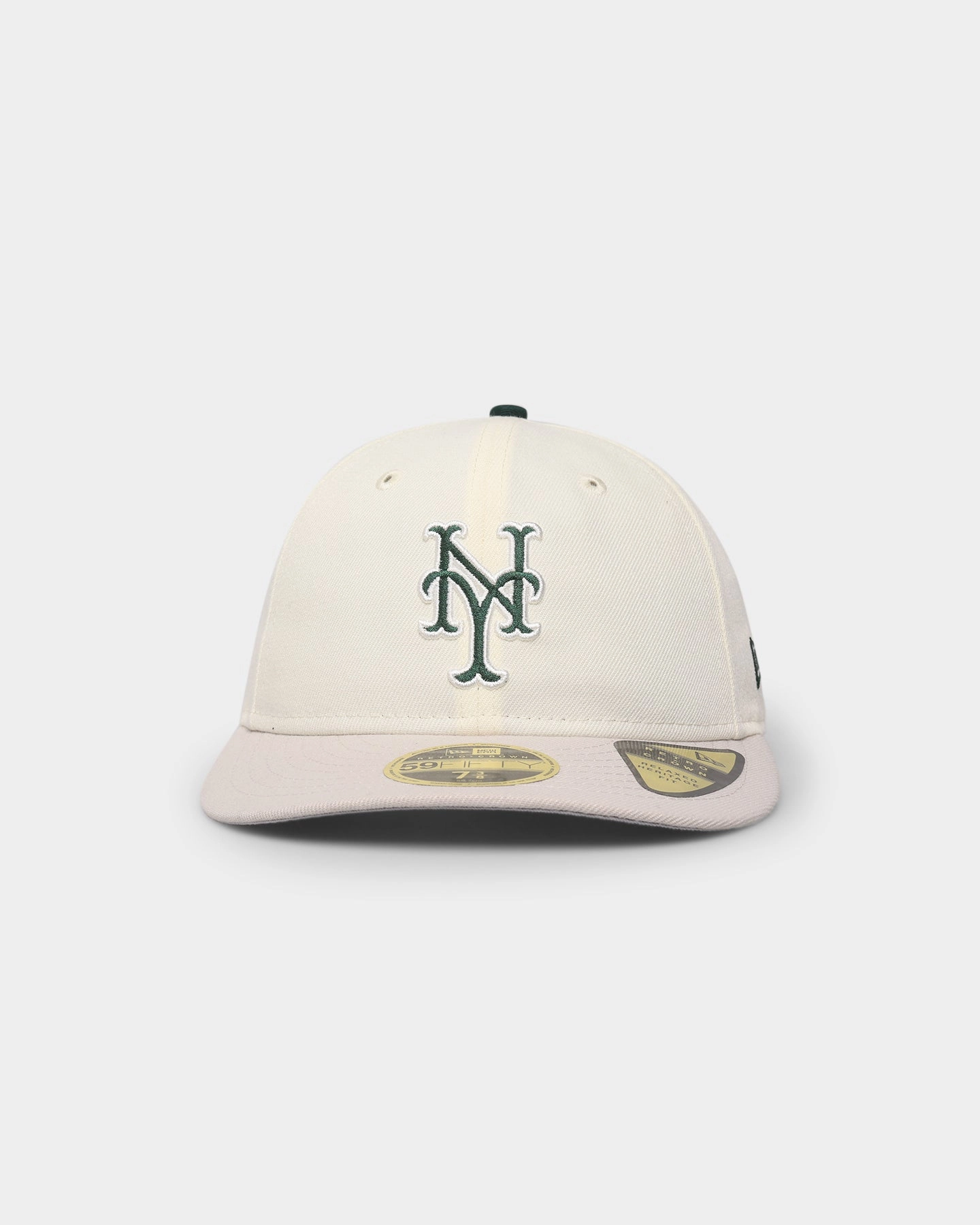New Era New York Mets 'Chrome White Dark Green' 59FIFTY Retro Crown Fitted Chrome White Dark Green