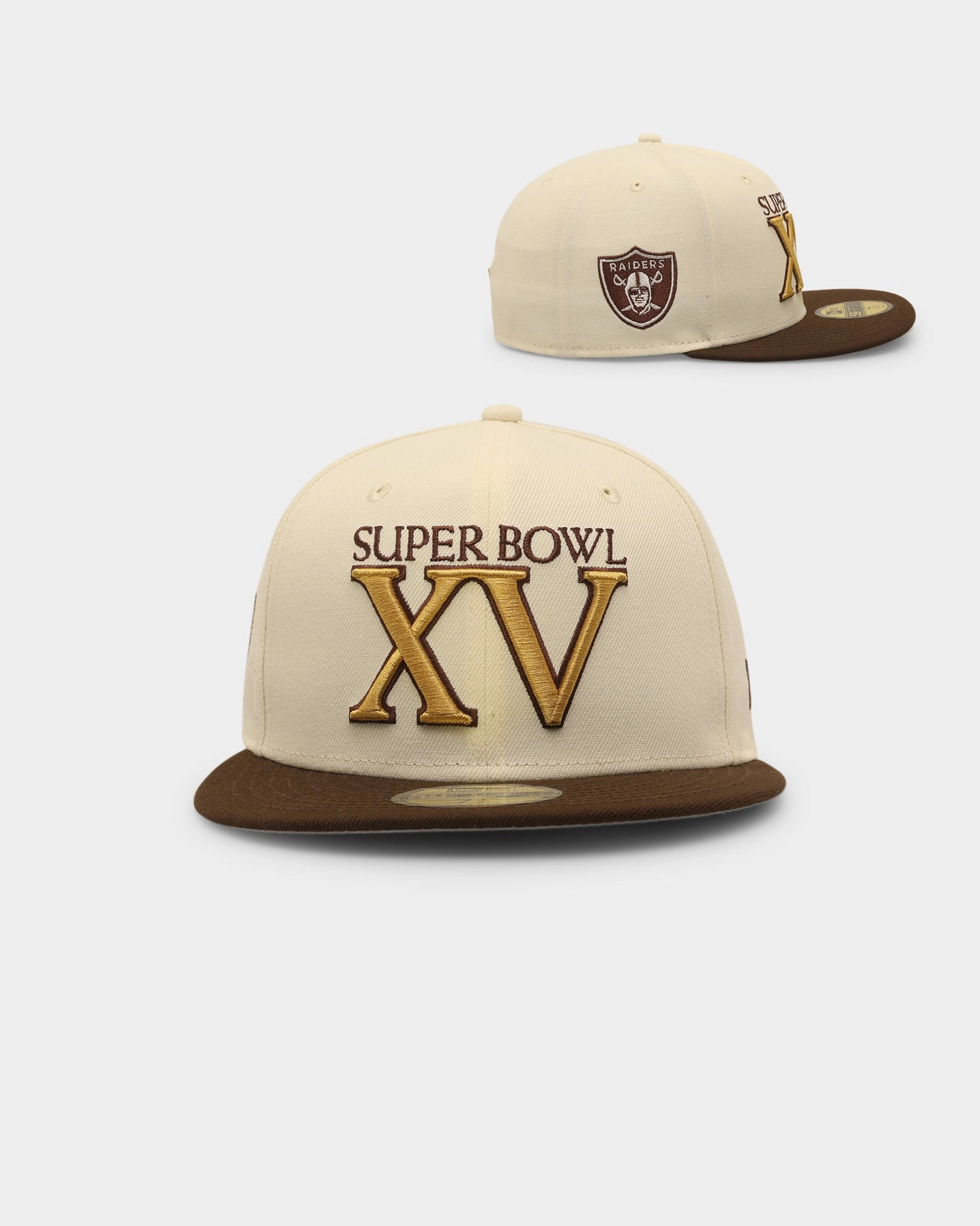 New Era Oakland Athletics '1981 Super Bowl' 59FIFTY Fitted Chrome White