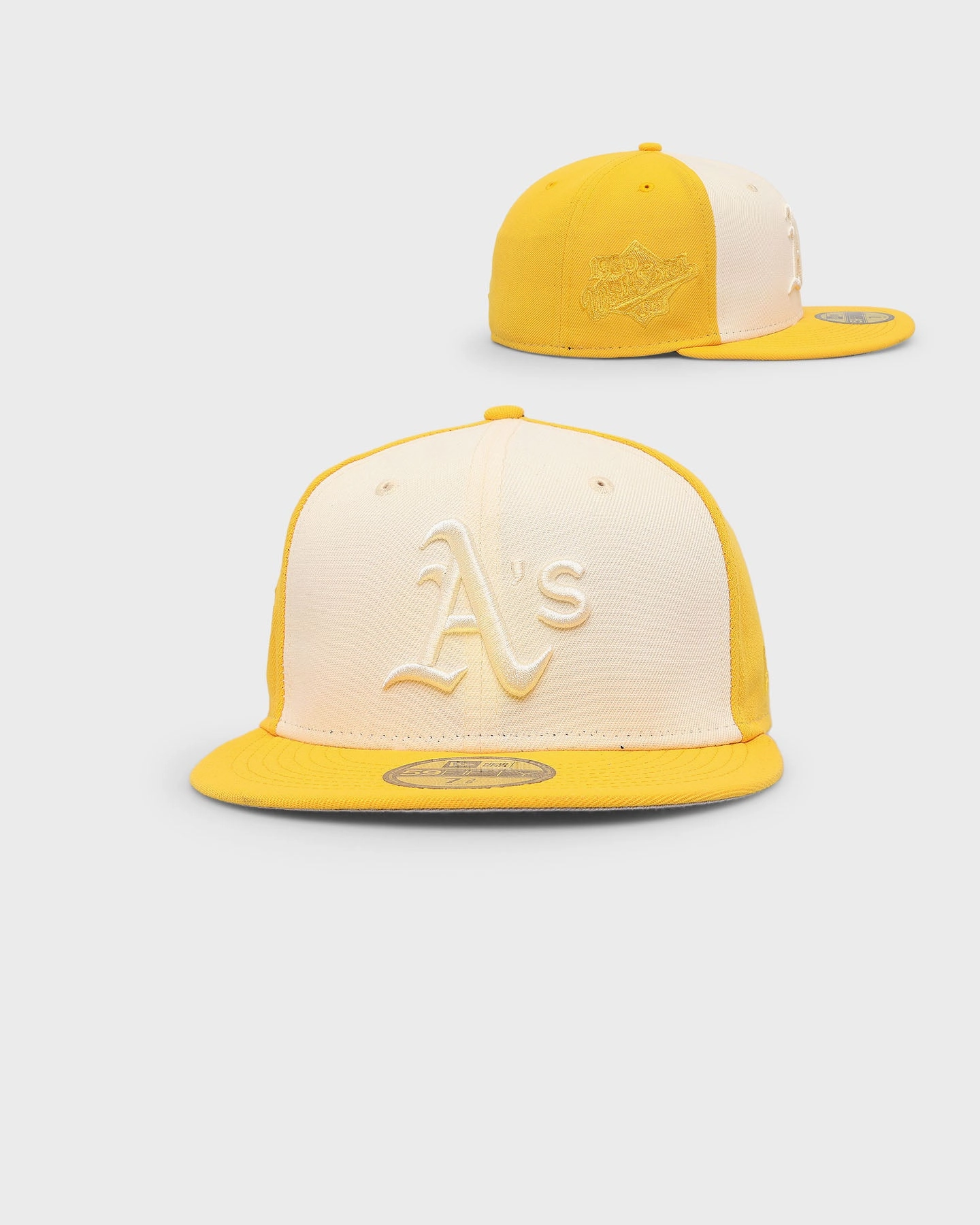 New Era Oakland Athletics 'Tonal Two-Tone' 59FIFTY Fitted Light Beige