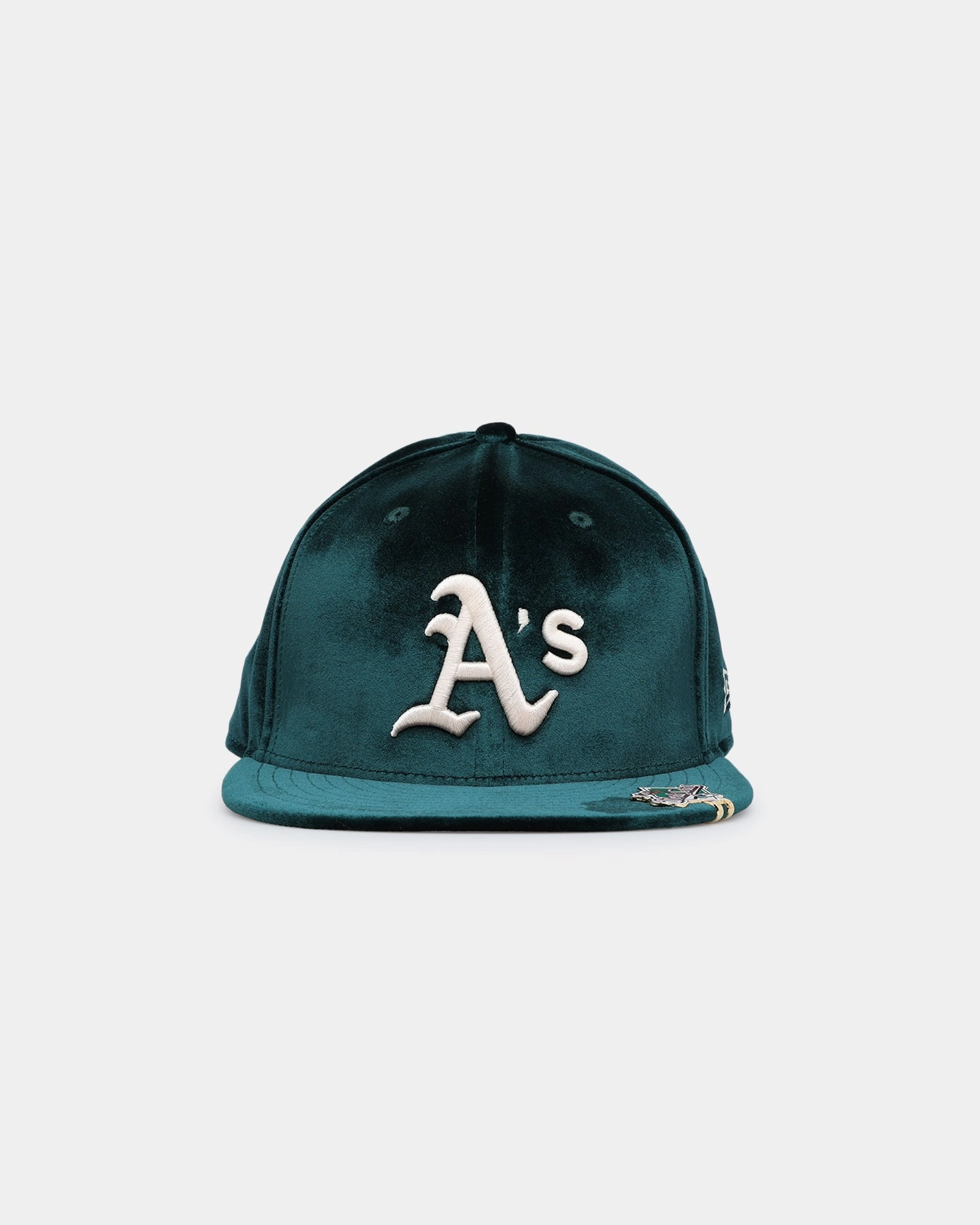 New Era Oakland Athletics 'Velvet Visor Clip' 59FIFTY Fitted OTC