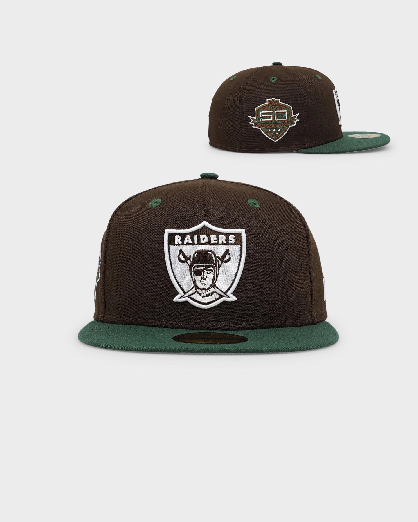 New Era Oakland Raiders 'Beef & Broccoli' 59FIFTY Fitted Dark Brown