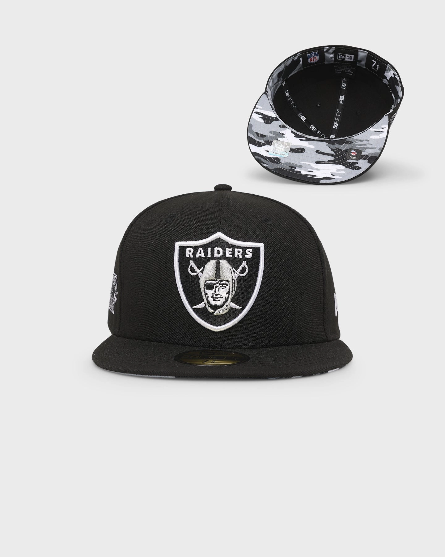 New Era Oakland Raiders ' Camo Underbrim' 59FIFTY Fitted Black