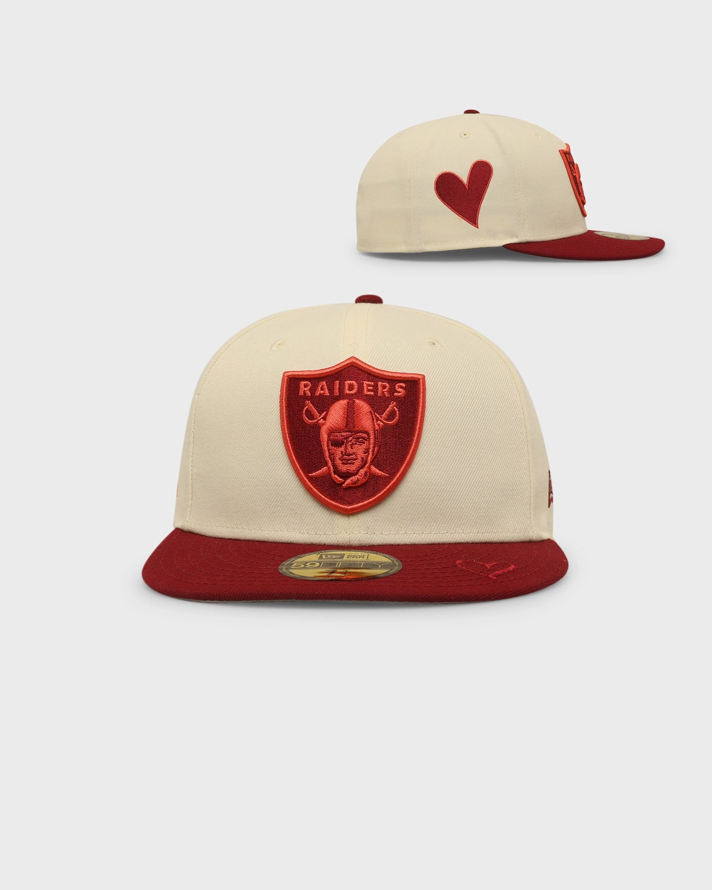 New Era Oakland Raiders 'Certified Lover 2.0' 59FIFTY Fitted Chrome White