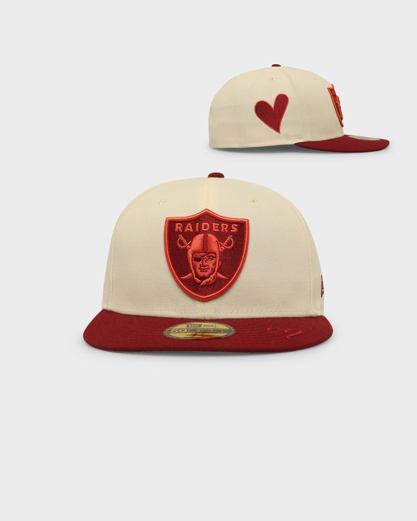 New Era Oakland Raiders 'Certified Lover 2.0' 59FIFTY Fitted Chrome White