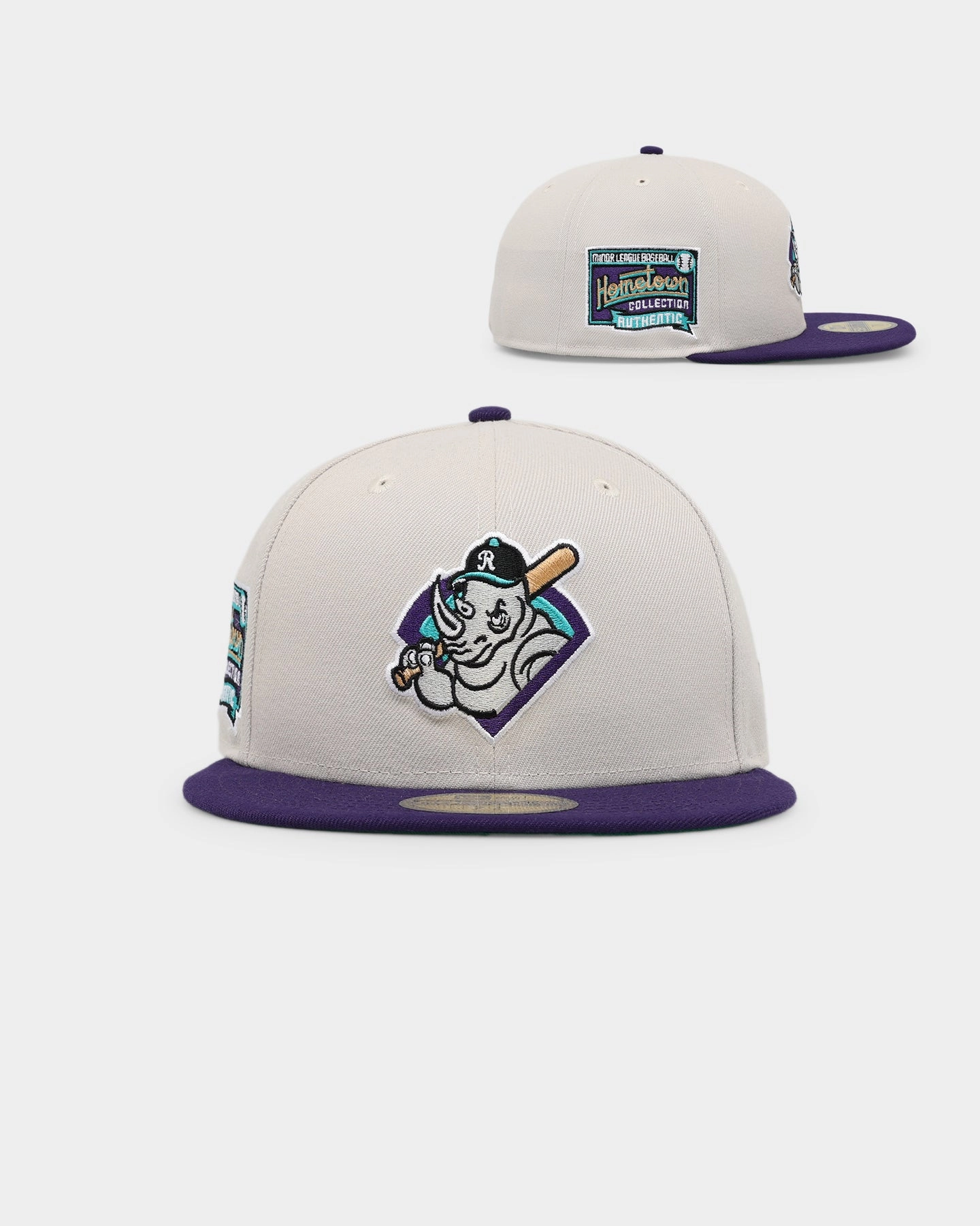 New Era River City Rumblers 'Batter Up' 59FIFTY Fitted Stone