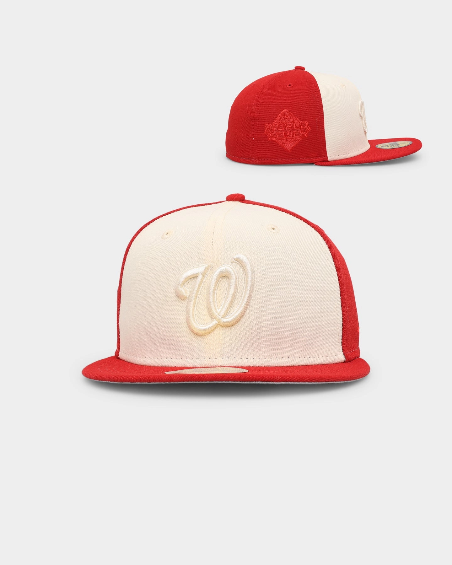 New Era Washington Nationals 'Tonal Two-Tone' 59FIFTY Fitted Light Beige