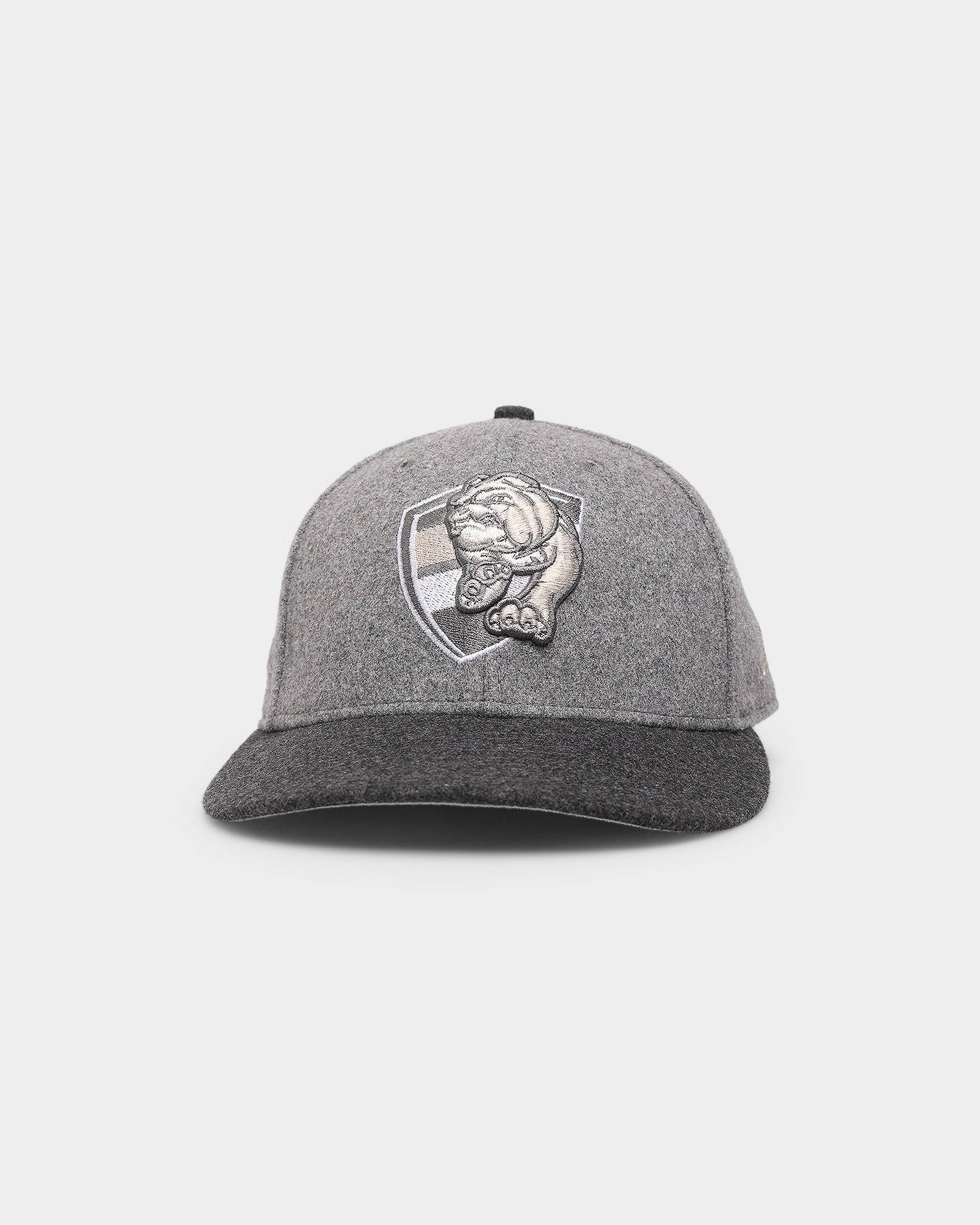 New Era Western Bulldogs 'Melton Wool Cap' AFL '22 59FIFTY Low Profile Fitted Dark Grey