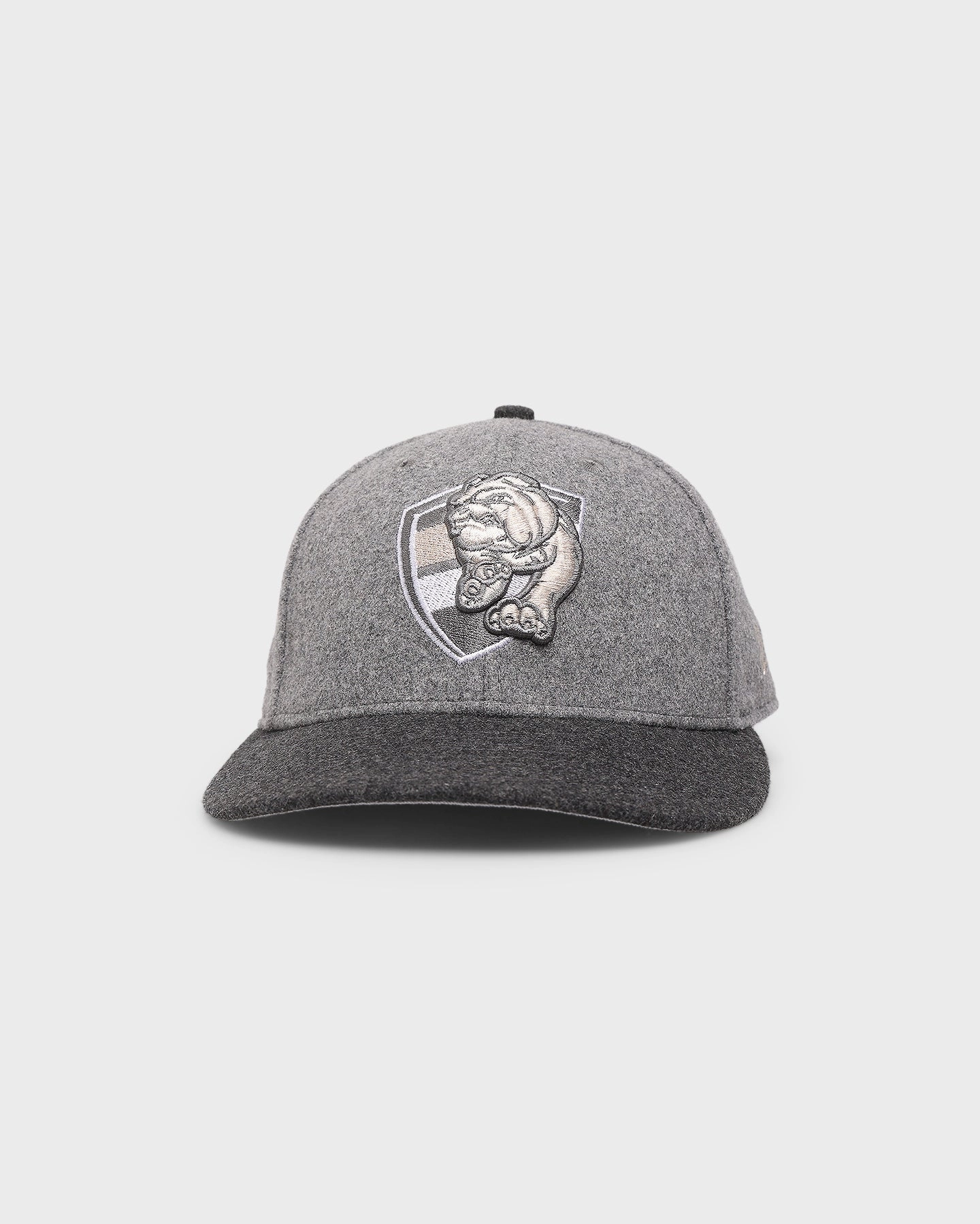 New Era Western Bulldogs 'Melton Wool Cap' AFL '22 59FIFTY Low Profile Fitted Dark Grey