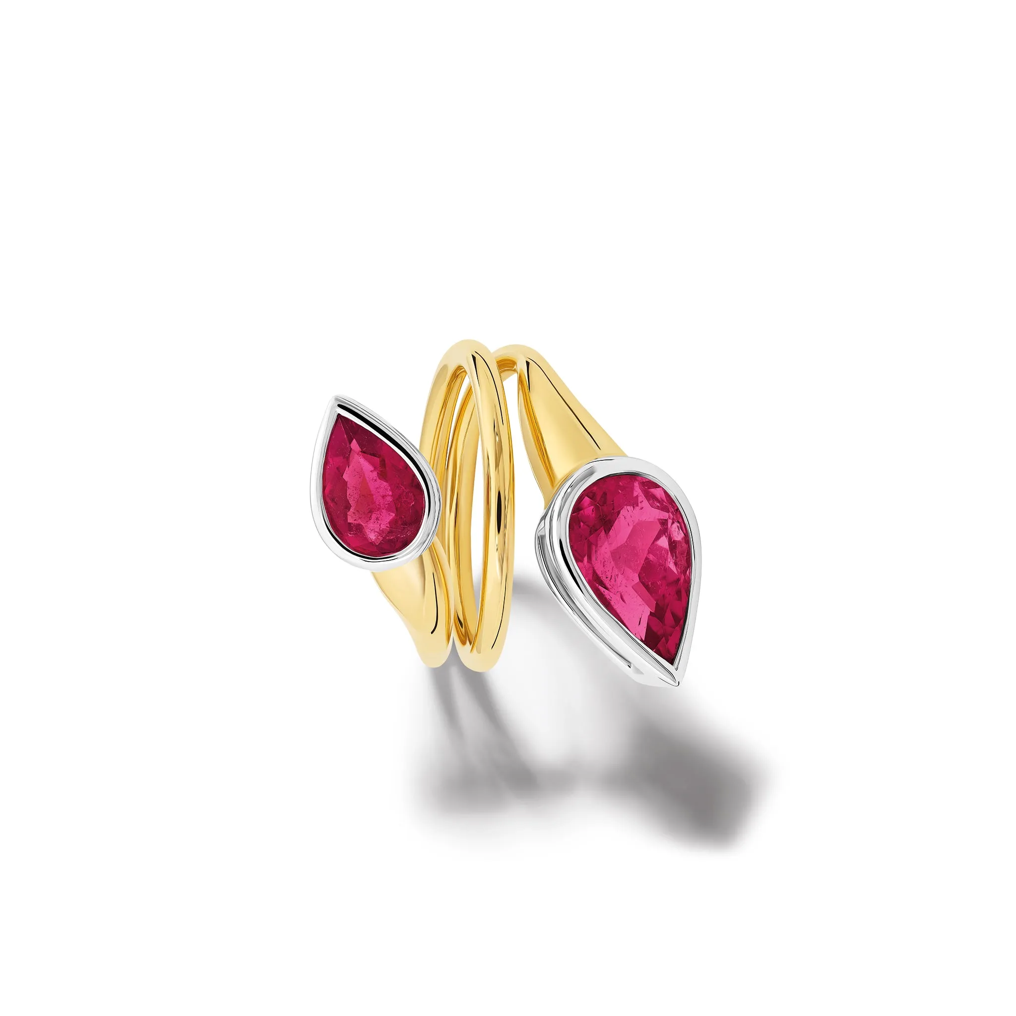 Nicoline Ring 18ct Yellow & White Gold - Pink Tourmaline