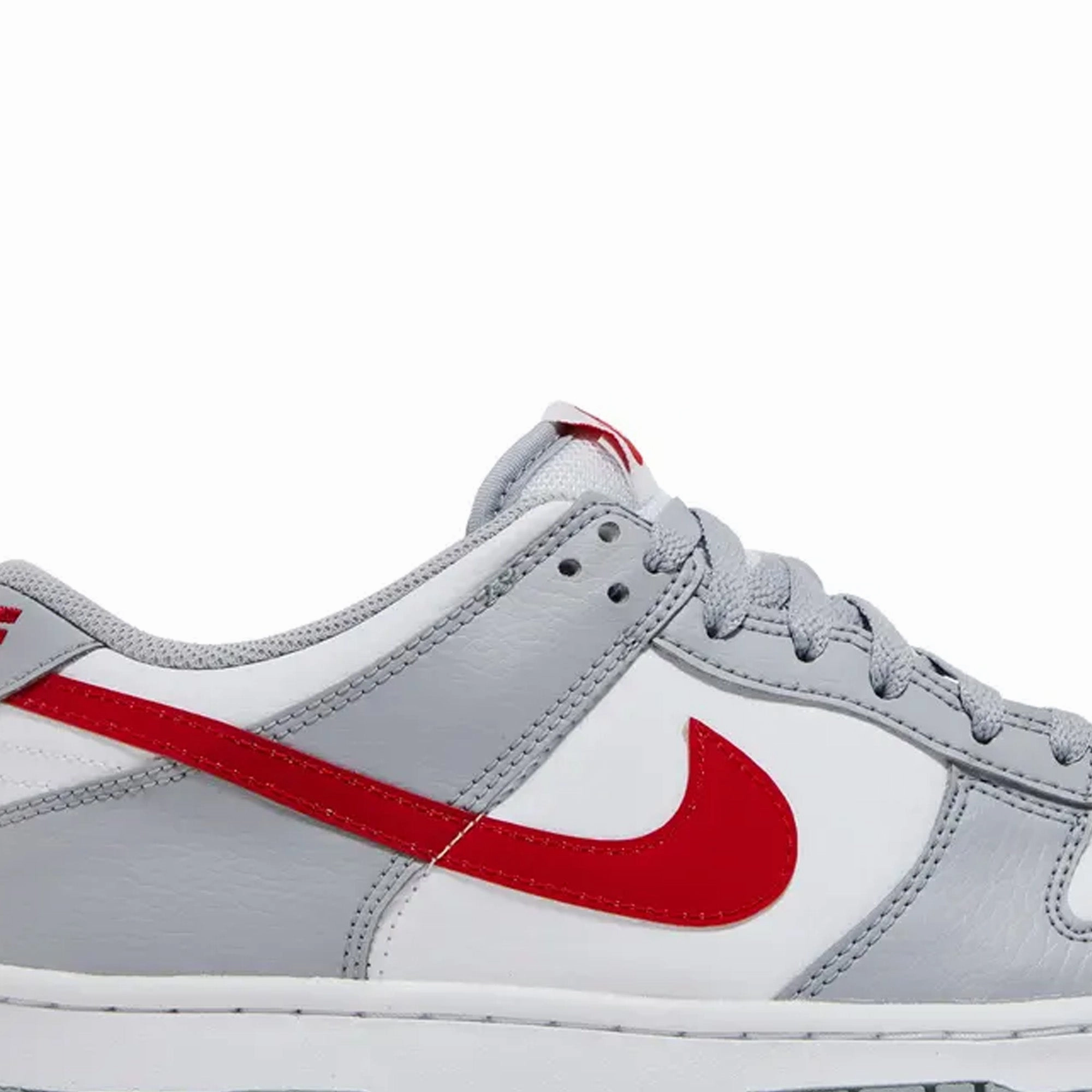 Nike Dunk Low 'White Grey Red' GS (2022)