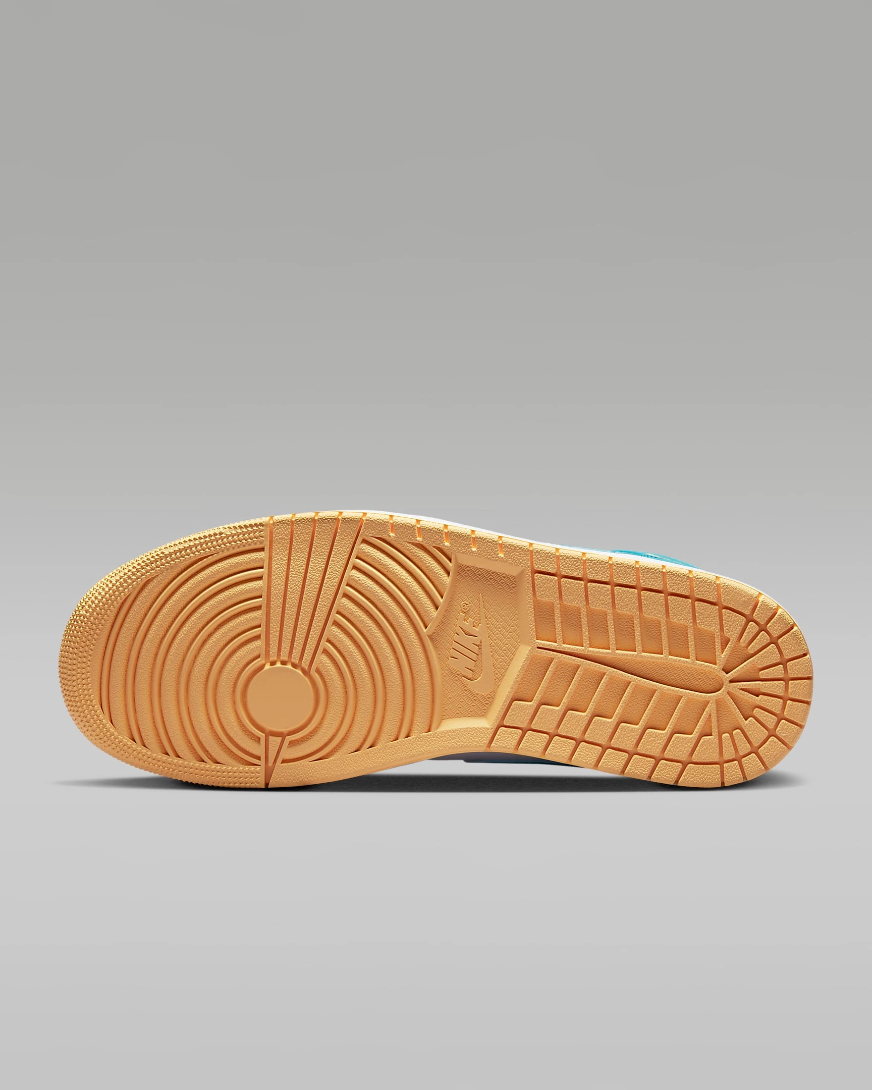 Nike Men's Air Jordan 1 Mid Shoes - Aquatone / White / Celestial Gold