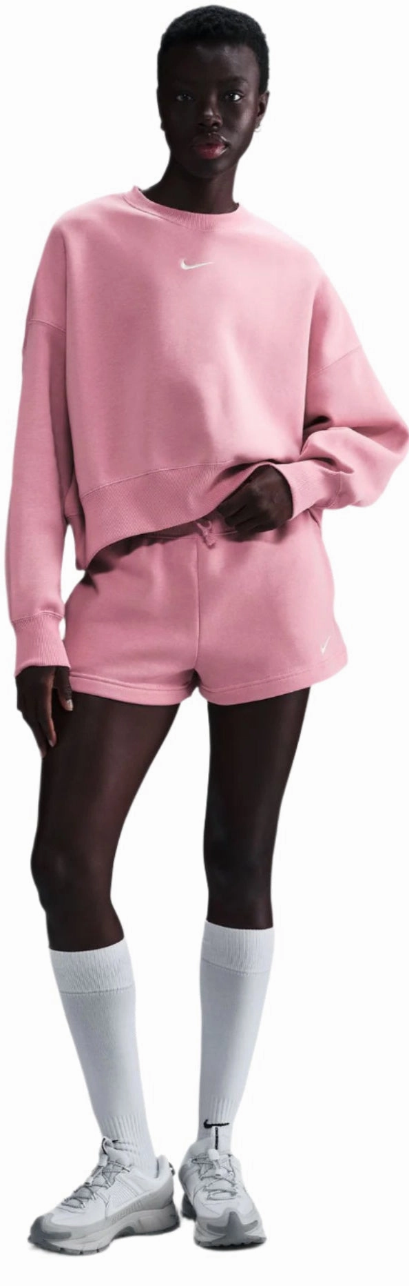 Nike Sportswear Phoenix Fleece Womens Over-Oversized Crew Neck Sweatshirt Adaptive Comfortable styles
