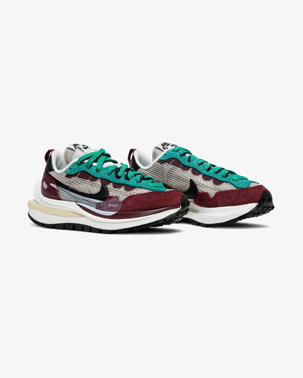 NIKE X SACAI VAPORWAFFLE VILLIAN RED NEPTUNE GREEN (NEW)