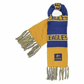 On-point Adult's AFL West Coast Eagles Bar Scarf Premium materials