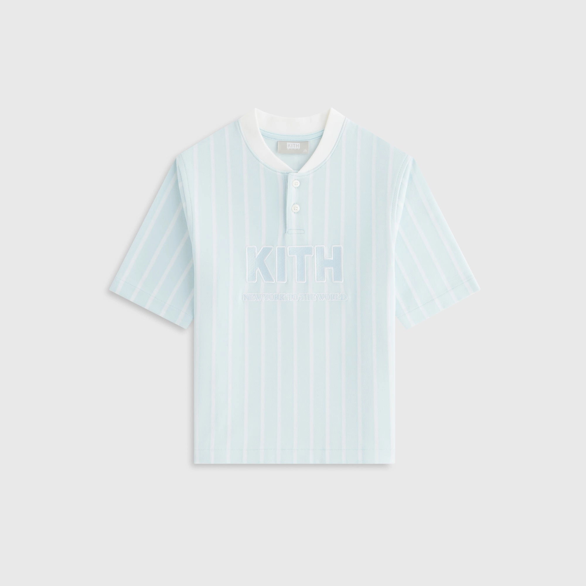 Trustworthy Kith Kids Birdseye Pearson Henley Pullover - Blue Skies Luxury