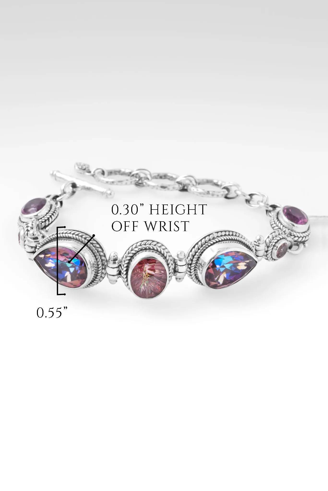 Peace in Storms Bracelet? Zodiac Fun? Mystic Quartz, Hayward's Muse? Mystic Quartz, Pink Fluorite & J P Topaz? Mystic Topaz