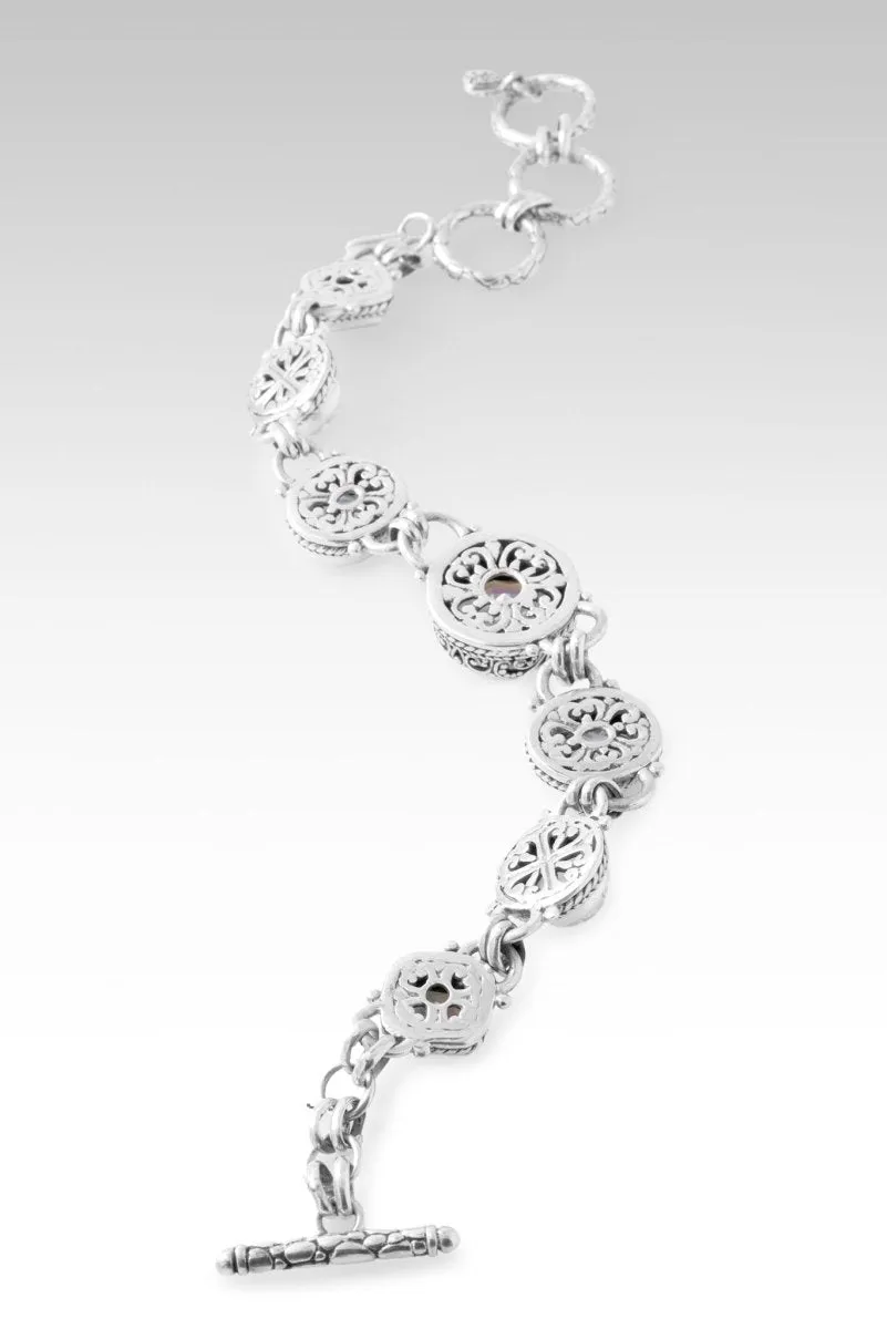 Peace Transcending Bracelet? in Novel? Mystic Quartz, Arctic Blue Topaz, Rainbow Moonstone & Bali Crush? Mystic Topaz