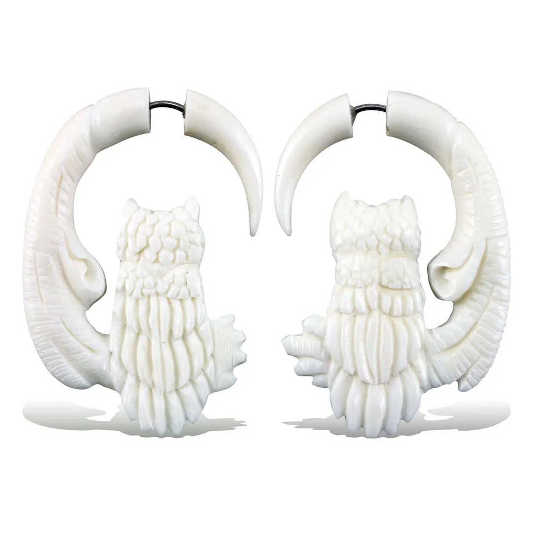 Perched Owl - Bone