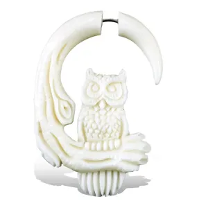 Perched Owl - Bone
