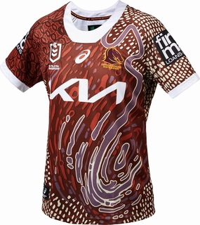 Perfect fit Men's NRL Brisbane Broncos 2024 Replica Indigenous Jersey Casual elegance