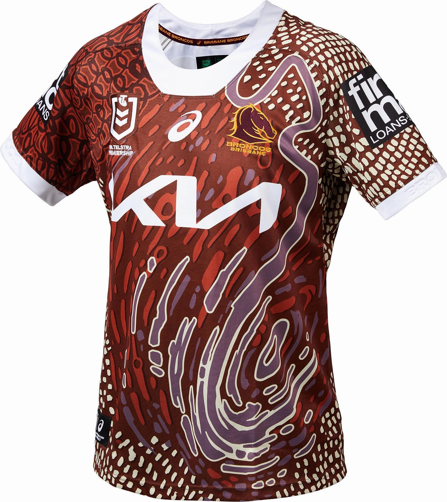 Men's NRL Brisbane Broncos 2024 Replica Indigenous Jersey Smart casual Classy