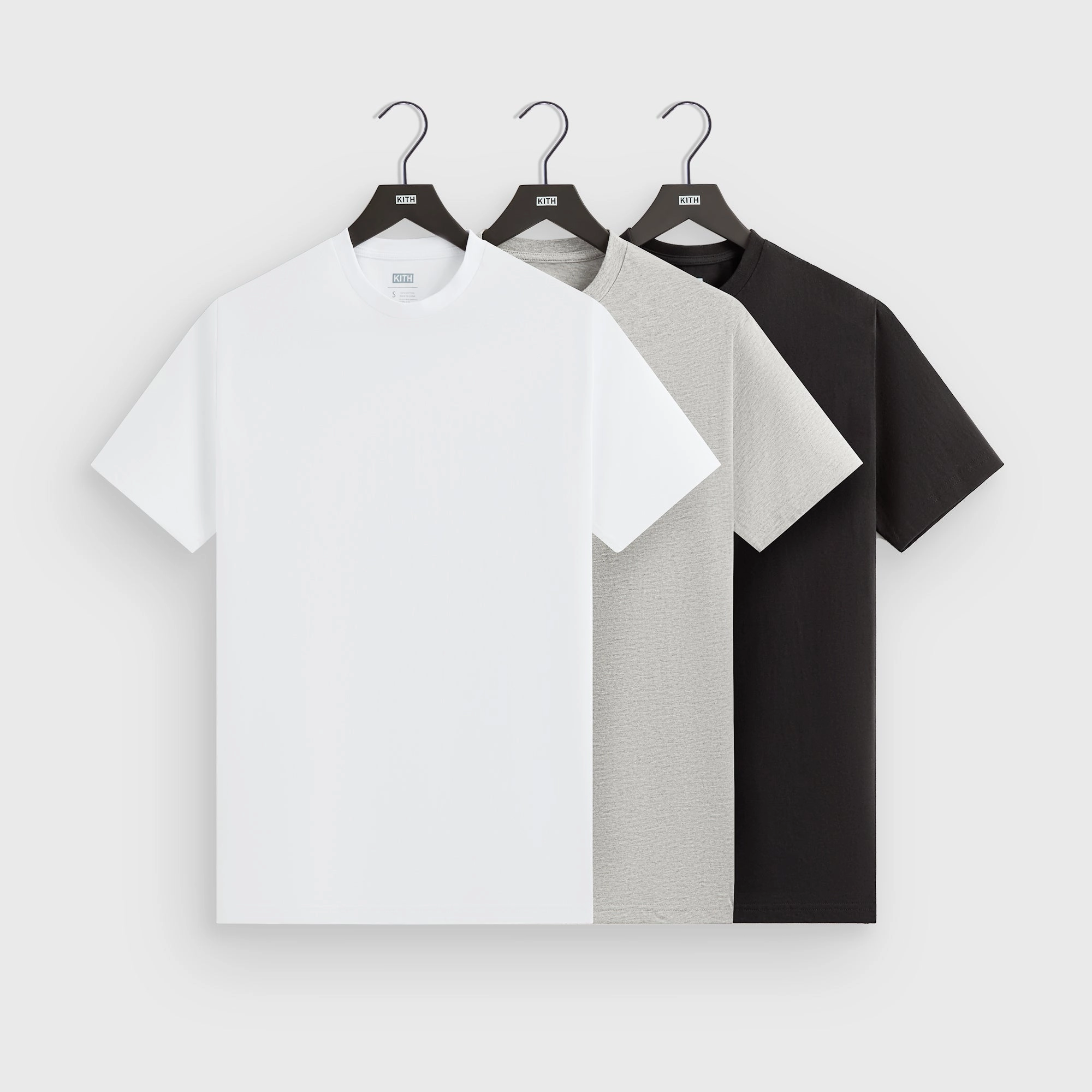 Energetic Kith 3-Pack Undershirt - White / Heather Grey / Black Luxurious