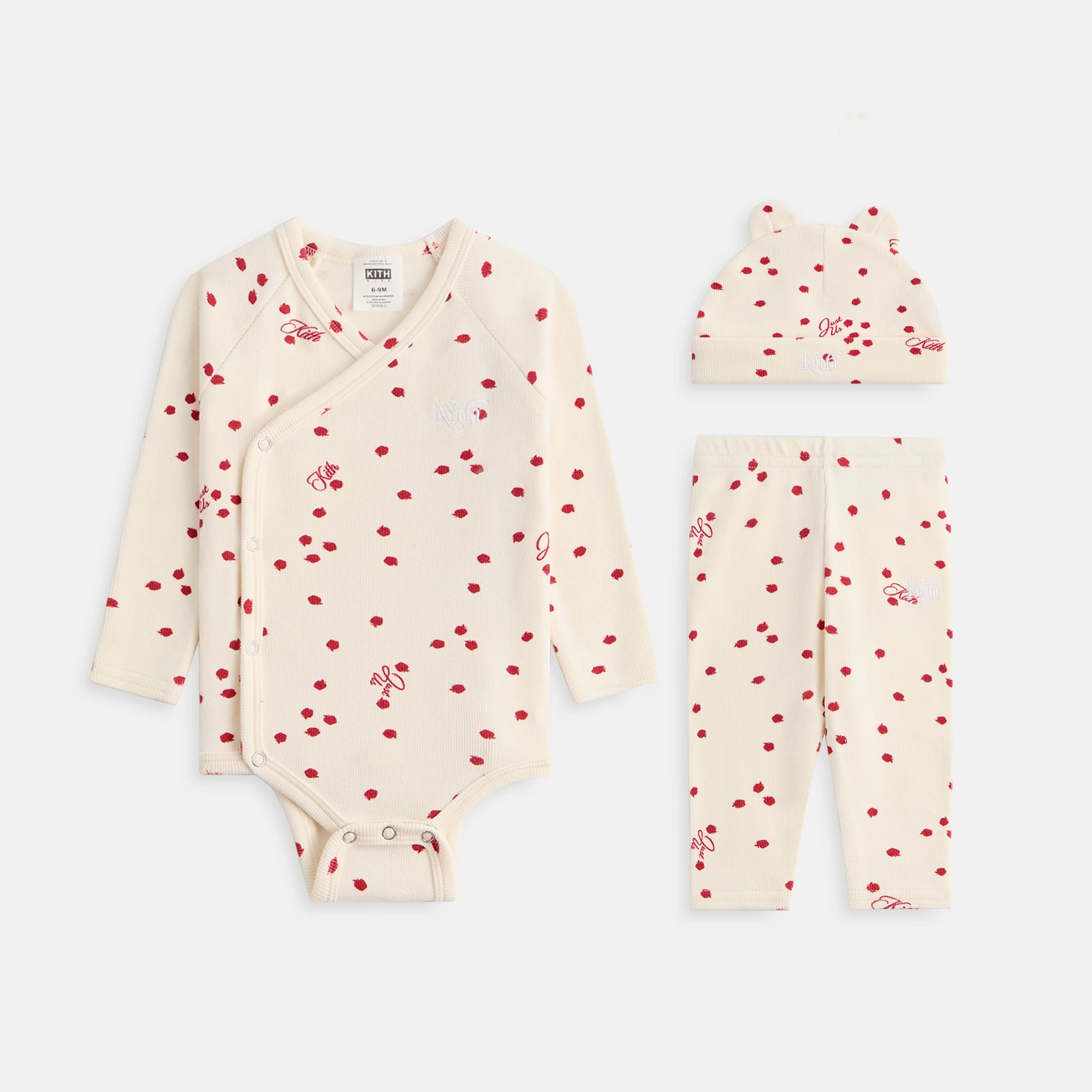 Vibrant Kith Baby Printed Ribbed Kimono Set - Silk Carefully made