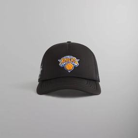 Plush Kith & '47 for the New York Knicks Satin Franchise LS Trucker Hat - Black Knowledgeable