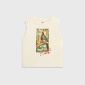 Positive Kith Kids Pursuit of Paradise Muscle Tank - Sandrift Convenient