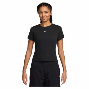 Practical Women's Sportswear Tight Ribbed Short Sleeve T-Shirt Durable construction