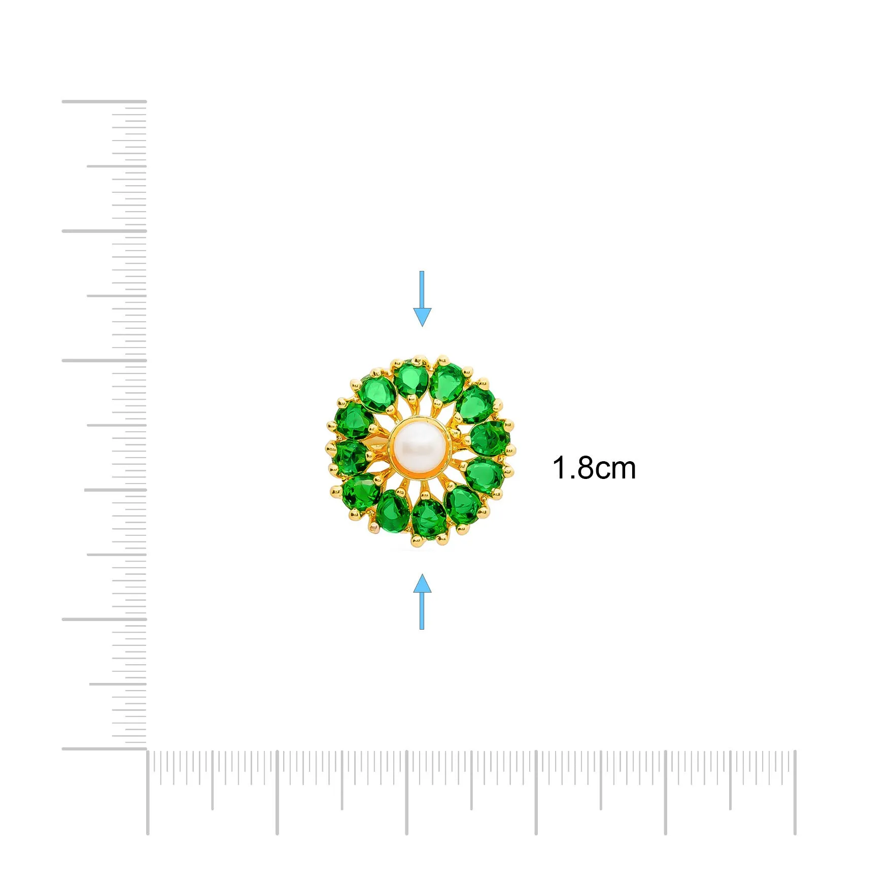 PREMIUM STONE STUD PMSST15GP-003