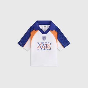 Premium-grade Kith Baby New York Soccer Top - White Wholesome