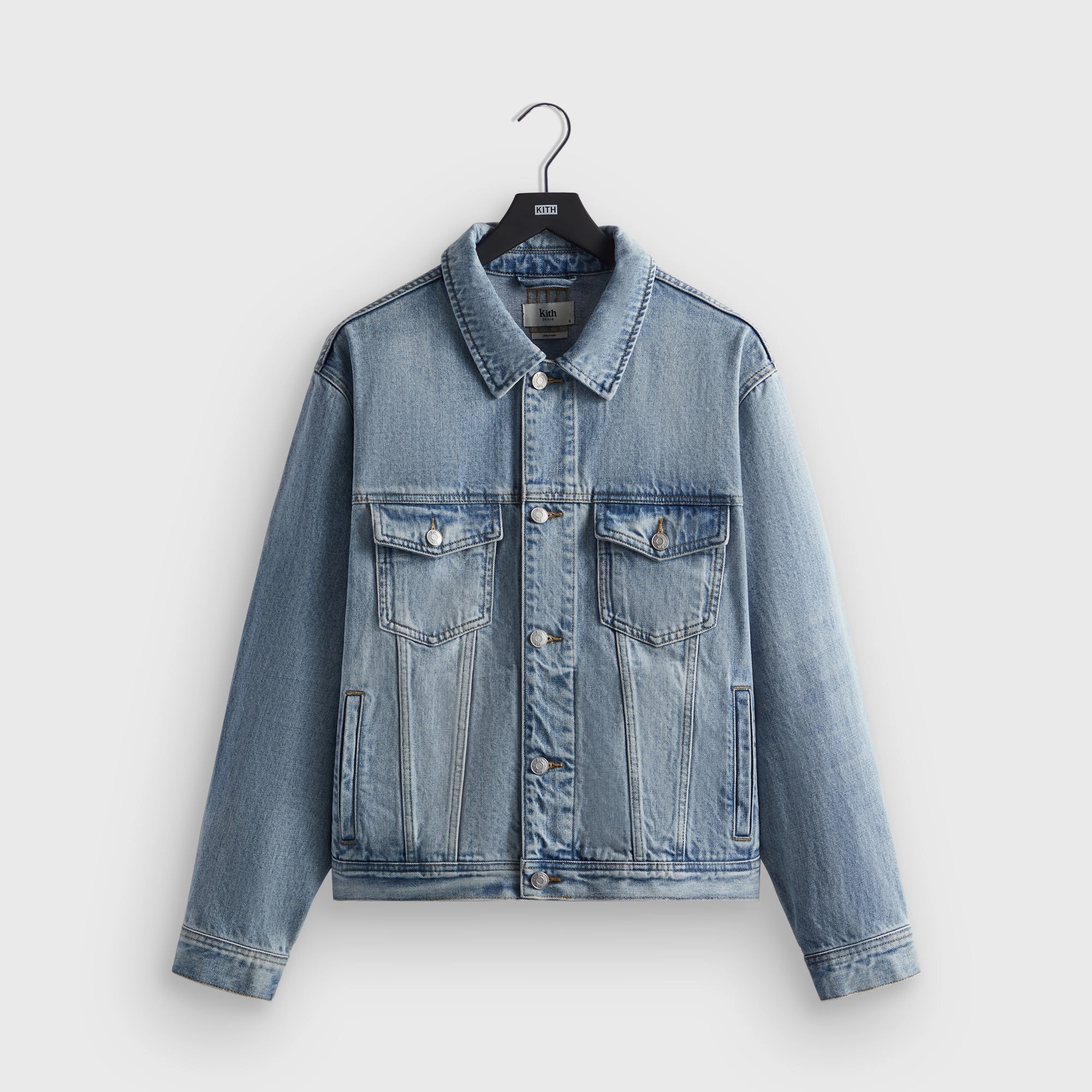 Cheerful Kith Centre Denim Jacket - Light Indigo Organic