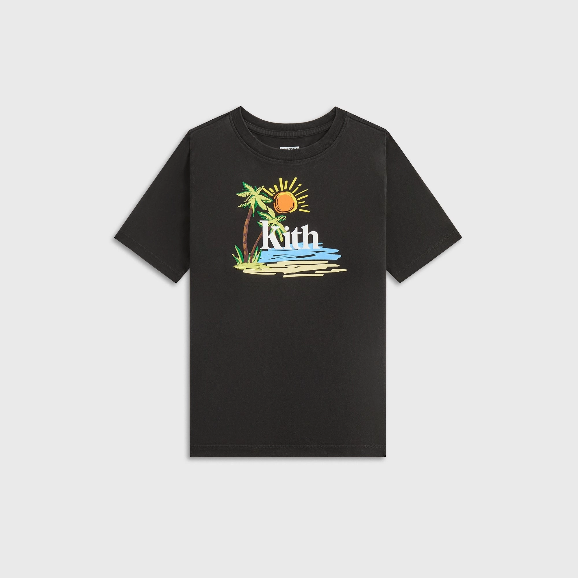 Purposeful Kith Kids Summer Serif Vintage Tee - Black Iconic