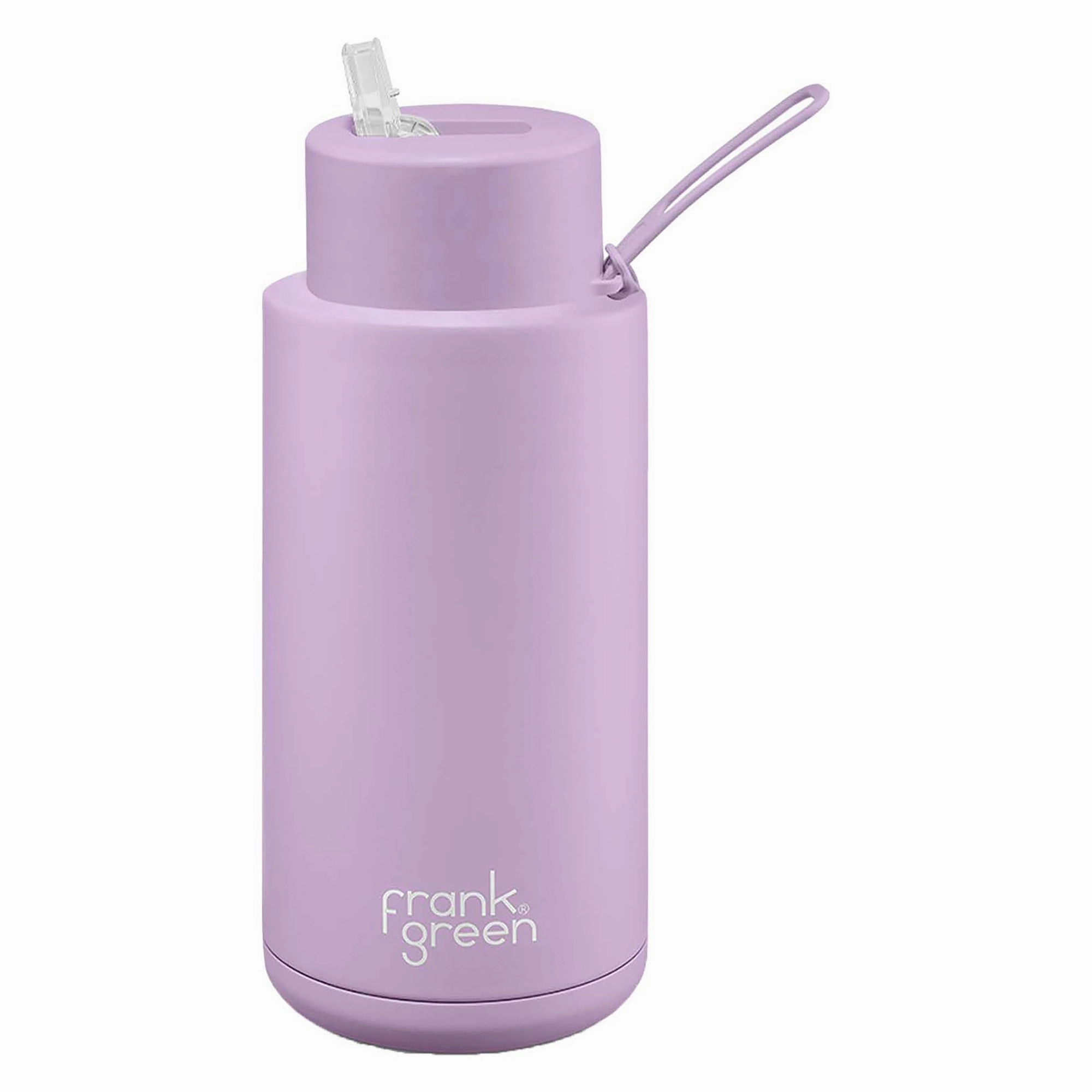 Stylish looks 1L Ceramic Reusable Straw Lid Water Bottle Modern designs