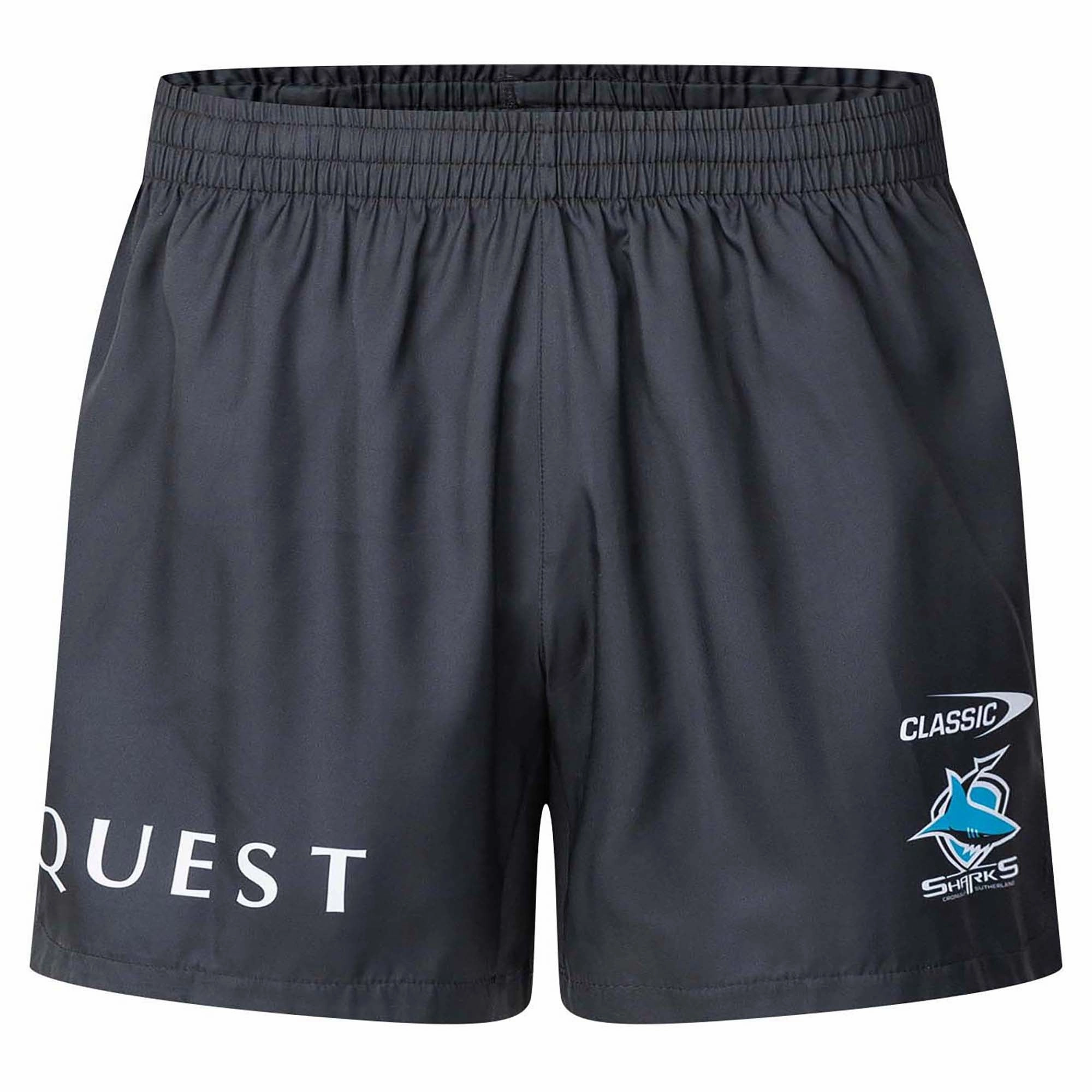 Breathable Men's NRL Cronulla-Sutherland Sharks 2025 Performance Gym Shorts Tailored